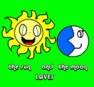 Dibujo Sol y luna pintado por jorje