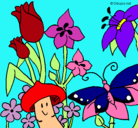 Dibujo Fauna y flora pintado por fernanda
