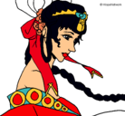 Dibujo Princesa china pintado por auroradurazo