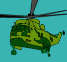 Dibujo Helicóptero al rescate pintado por eliemar