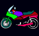 Dibujo Motocicleta pintado por gael