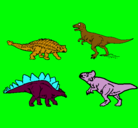 Dibujo Dinosaurios de tierra pintado por Valeentiin