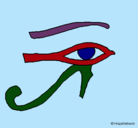 Dibujo Ojo Horus pintado por alex