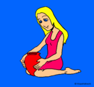 Dibujo Mujer y jarrón pintado por _fabio101_