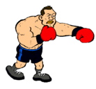 Dibujo Boxeador pintado por alan