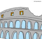 Dibujo Coliseo pintado por joni