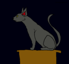 Dibujo Gato egipcio II pintado por VIRI