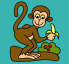 Dibujo Mono pintado por RAYMUNDO