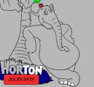 Dibujo Horton pintado por horton