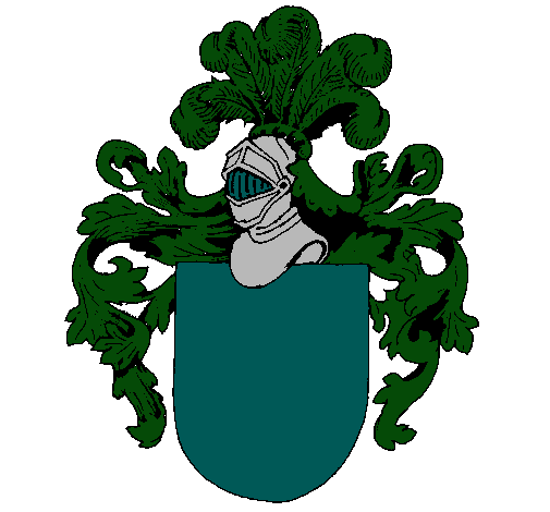 Escudo de armas y casco