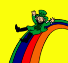 Dibujo Duende en el arco iris pintado por luis