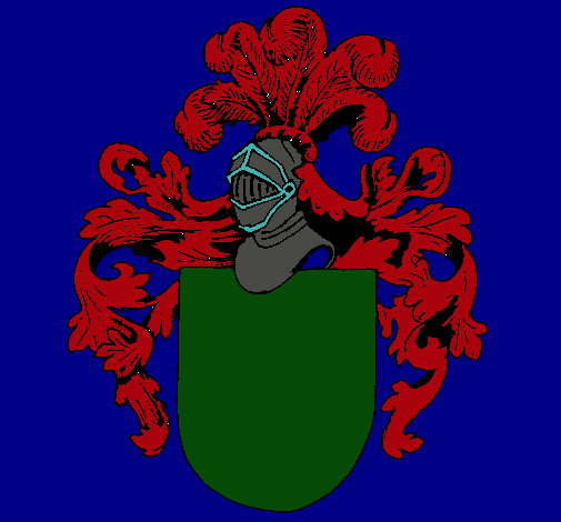 Escudo de armas y casco