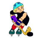 Dibujo Niño jugando a hockey pintado por panchapueta