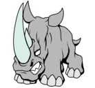Dibujo Rinoceronte II pintado por carnotauro