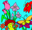 Dibujo Fauna y flora pintado por mm