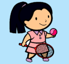 Dibujo Chica tenista pintado por cecy