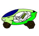 Dibujo Moto espacial pintado por luis