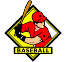 Dibujo Logo de béisbol pintado por CARLO