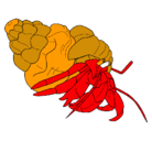 Dibujo Cangrejo ermitaño pintado por zori