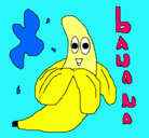 Dibujo Banana pintado por loquiris