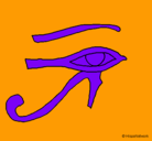 Dibujo Ojo Horus pintado por iraitz