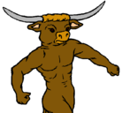 Dibujo Cabeza de búfalo pintado por octavio