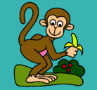 Dibujo Mono pintado por juanma
