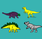 Dibujo Dinosaurios de tierra pintado por MAU