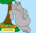 Dibujo Horton pintado por tania