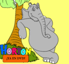 Dibujo Horton pintado por marissa
