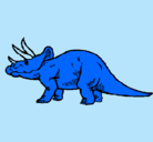 Dibujo Triceratops pintado por Adriano