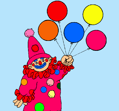 Payaso con globos