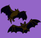 Dibujo Un par de murciélagos pintado por FTG