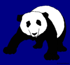 Dibujo Oso panda pintado por xd