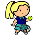 Dibujo Chica tenista pintado por AMALIA