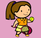 Dibujo Chica tenista pintado por naroa