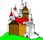 Dibujo Castillo medieval pintado por lucia