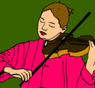 Dibujo Violinista pintado por tiaralagenia