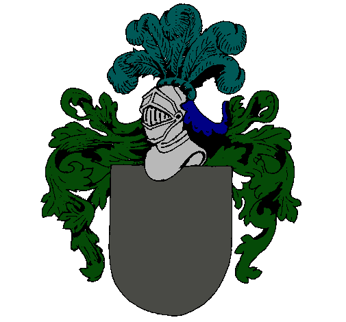 Escudo de armas y casco