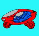 Dibujo Moto espacial pintado por david