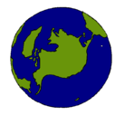 Dibujo Planeta Tierra pintado por christian