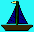 Dibujo Barco velero pintado por claudio