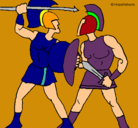 Dibujo Lucha de gladiadores pintado por alex
