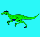 Dibujo Velociraptor pintado por paola