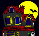 Dibujo Casa del misterio pintado por waloween