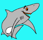 Dibujo Tiburón alegre pintado por juag