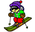 Dibujo Niño esquiando pintado por carlos