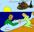 Dibujo Rescate ballena pintado por karla