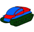 Dibujo Nave tanque pintado por alberto