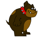 Dibujo Bulldog inglés pintado por alexis